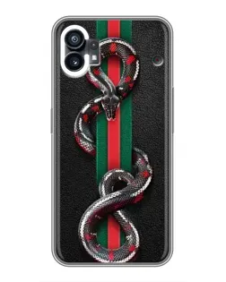 Чехол для OPPO F31 с картинкой «Gucci — змея на полосе»