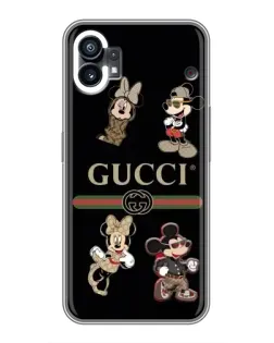 Чехол для OPPO F31 с картинкой «Gucci — герои Disney и монограмма»
