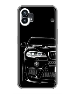 Чехол для OPPO F31 с картинкой «Темный силуэт BMW»