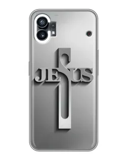 Чохол для OPPO F31 з картинкою «Металевий хрест Jesus»