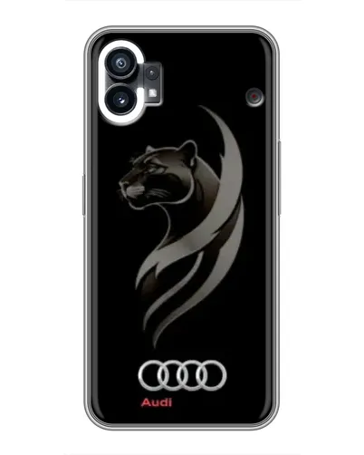 Чехол для OPPO F31 с картинкой «Графика — пантера и Audi» Чехол для OPPO F31 с картинкой «Графика — пантера и Audi»