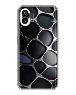 Чехол для OPPO F31 с картинкой «Объемная темная решетка»