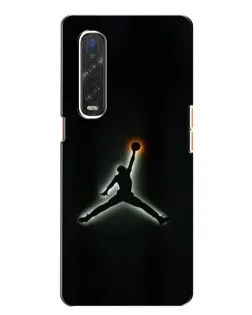 Чохол для OPPO Find X2 з картинкою «Jordan Gradient Logo»