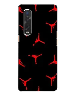 Чохол для OPPO Find X2 з картинкою «Jordan Red Pattern»