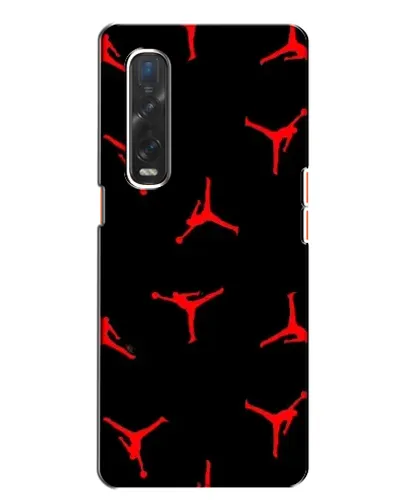 Чехол для OPPO Find X2 с картинкой «Jordan Red Pattern»