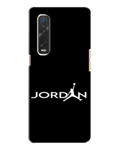 Чехол для OPPO Find X2 с картинкой «Jordan White Logo»