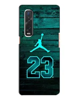 Чохол для OPPO Find X2 з картинкою «Jordan Cyan 23»