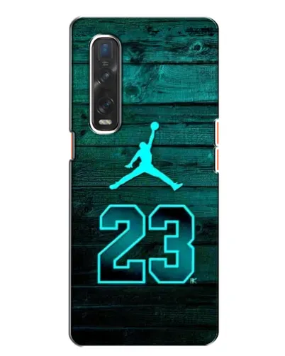 Чехол для OPPO Find X2 с картинкой «Jordan Cyan 23»