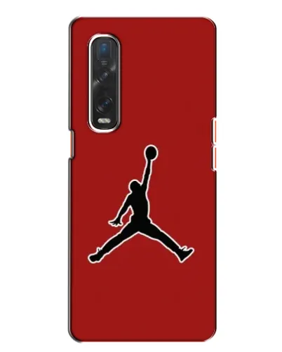 Чехол для OPPO Find X2 с картинкой «Jordan Red Back»