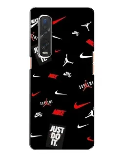 Чохол для OPPO Find X2 з картинкою «Nike Mix Pattern»