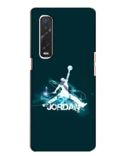 Чохол для OPPO Find X2 з картинкою «Jordan Blue Fire»