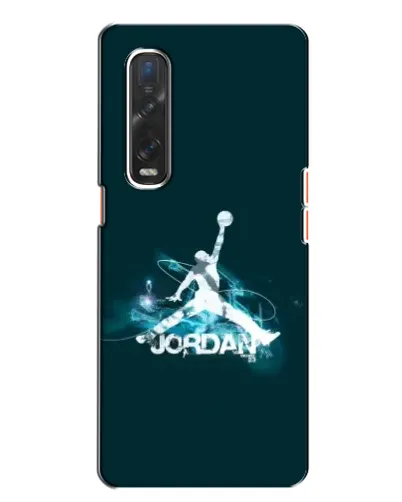 Чехол для OPPO Find X2 с картинкой «Jordan Blue Fire»