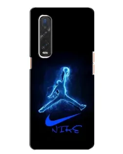 Чохол для OPPO Find X2 з картинкою «Jordan Neon Blue»