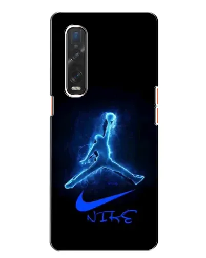 Чехол для OPPO Find X2 с картинкой «Jordan Neon Blue»