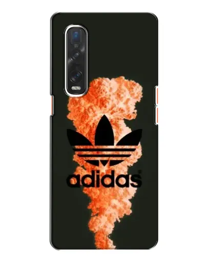 Чехол для OPPO Find X2 с картинкой «Оранжевый дым Adidas»
