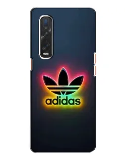 Чехол для OPPO Find X2 с картинкой «Неоновый Adidas»