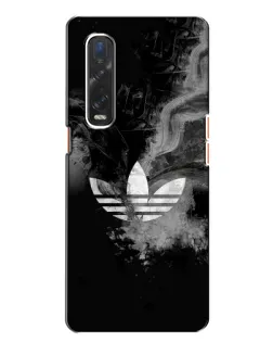 Чехол для OPPO Find X2 с картинкой «Абстрактный дым Adidas»