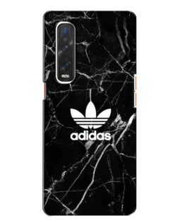 Чехол для OPPO Find X2 с картинкой «Белый мрамор Adidas»