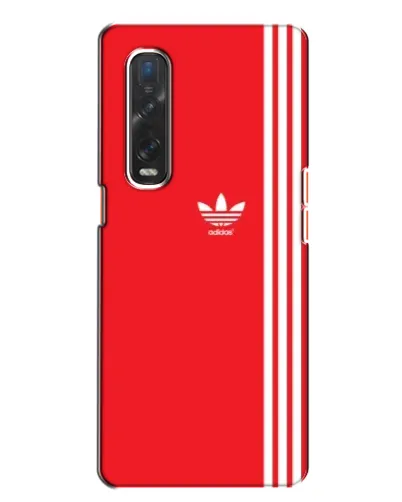 Чехол для OPPO Find X2 с картинкой «Красный минимализм Adidas»