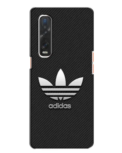 Чехол для OPPO Find X2 с картинкой «Adidas Карбоновая текстура»