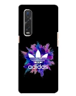 Чехол для OPPO Find X2 с картинкой «Взрыв красок Adidas»