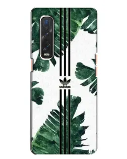 Чехол для OPPO Find X2 с картинкой «Пальмовые листья адидас»