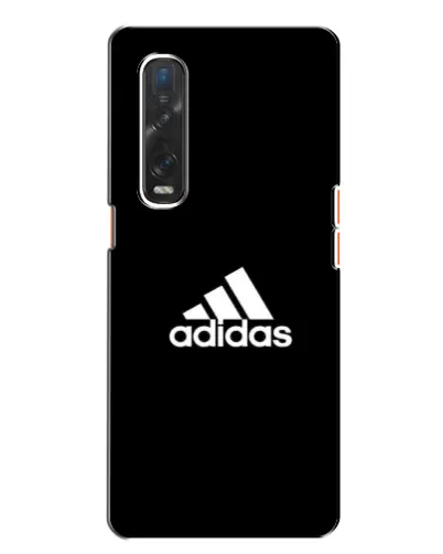 Чехол для OPPO Find X2 с картинкой «Черная классика Adidas»