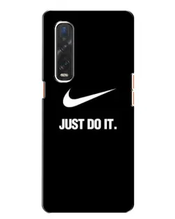 Чехол для OPPO Find X2 с картинкой «Классический принт Nike» Чехол для OPPO Find X2 с картинкой «Классический принт Nike»