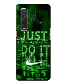 Чехол для OPPO Find X2 с картинкой «Зеленый неоновый Nike» Чехол для OPPO Find X2 с картинкой «Зеленый неоновый Nike»