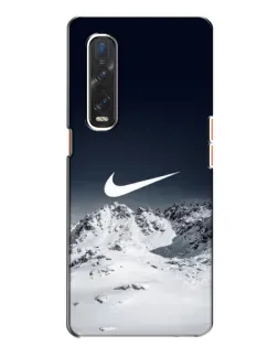 Чехол для OPPO Find X2 с картинкой «Nike — зимние горы» Чехол для OPPO Find X2 с картинкой «Nike — зимние горы»