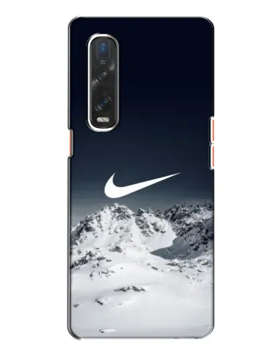 Чехол для OPPO Find X2 с картинкой «Nike — зимние горы» Чехол для OPPO Find X2 с картинкой «Nike — зимние горы»