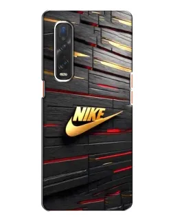Чехол для OPPO Find X2 с картинкой «Золотой Nike на металле» Чехол для OPPO Find X2 с картинкой «Золотой Nike на металле»