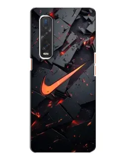 Чехол для OPPO Find X2 с картинкой «Nike — эффект разломов» Чехол для OPPO Find X2 с картинкой «Nike — эффект разломов»