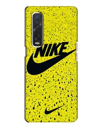Чехол для OPPO Find X2 с картинкой «Желтый текстурный Nike» Чехол для OPPO Find X2 с картинкой «Желтый текстурный Nike»