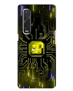 Чехол для OPPO Find X2 с картинкой «Nike — золотая искра» Чехол для OPPO Find X2 с картинкой «Nike — золотая искра»