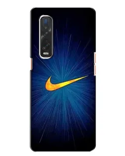 Чехол для OPPO Find X2 с картинкой «Синий пульс Nike» Чехол для OPPO Find X2 с картинкой «Синий пульс Nike»