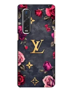 Чехол для OPPO Find X2 с картинкой «Цветочный Louis Vuitton»