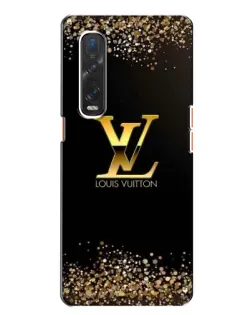 Чехол для OPPO Find X2 с картинкой «LV — золотые искры»