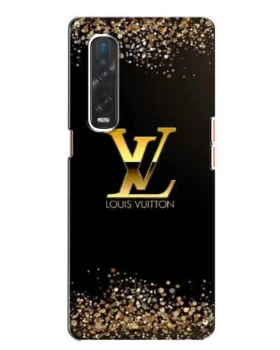 Чехол для OPPO Find X2 с картинкой «LV — золотые искры»