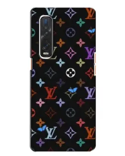 Чехол для OPPO Find X2 с картинкой «Цветная монограмма LV»