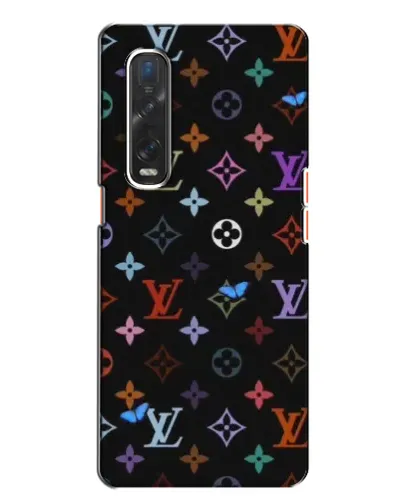 Чехол для OPPO Find X2 с картинкой «Цветная монограмма LV»