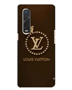 Чехол для OPPO Find X2 с картинкой «LV — золотая печать»