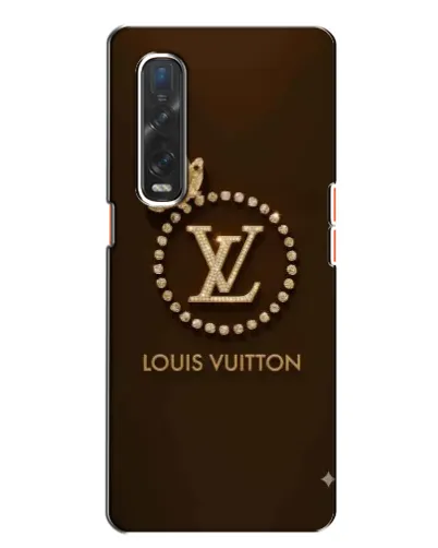 Чехол для OPPO Find X2 с картинкой «LV — золотая печать»