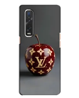 Чехол для OPPO Find X2 с картинкой «Красное яблоко LV»