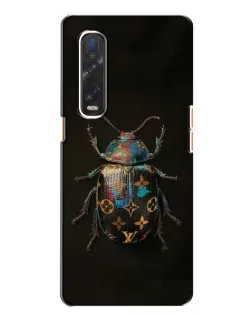 Чехол для OPPO Find X2 с картинкой «LV — мраморный принт»