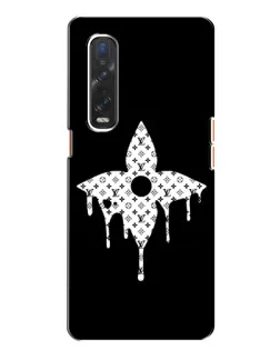 Чехол для OPPO Find X2 с картинкой «Цветочная монограмма»
