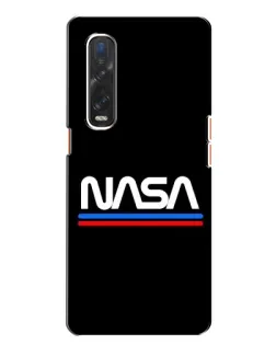 Чохол для OPPO Find X2 з картинкою «NASA — класика Red Blue»