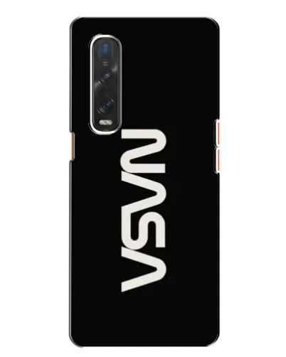 Чохол для OPPO Find X2 з картинкою «NASA — вертикальний логотип»
