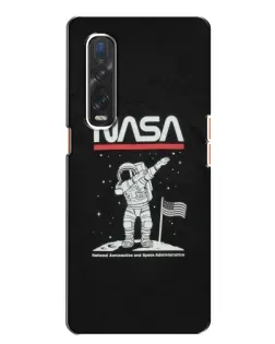 Чохол для OPPO Find X2 з картинкою «NASA — крокуємо по Місяцю»