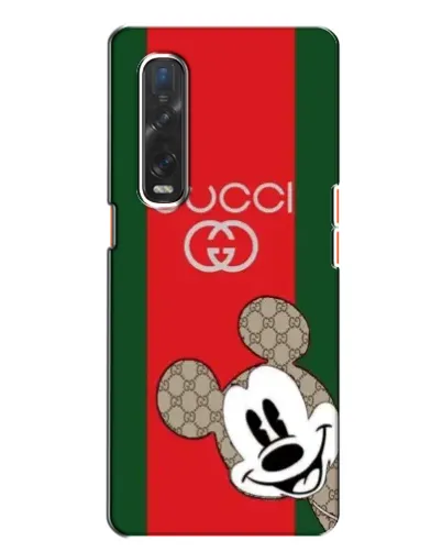 Чохол для OPPO Find X2 з картинкою «Gucci — смуги та Міккі»